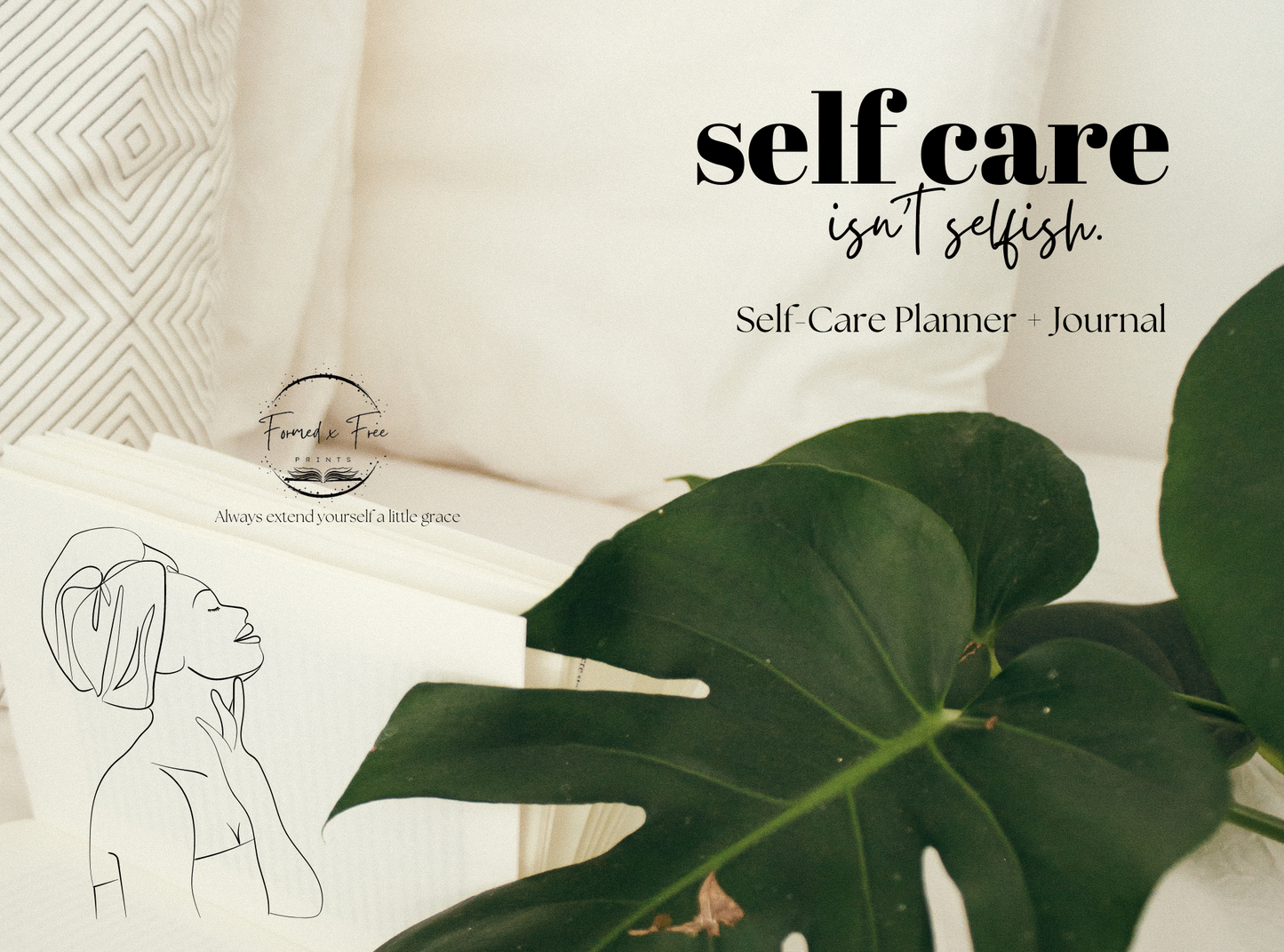 Self Care Isn't Selfish- Self Care Planner and Journal: 6x9 inches 100 pages; Great for gift giving and your own self-care journey!