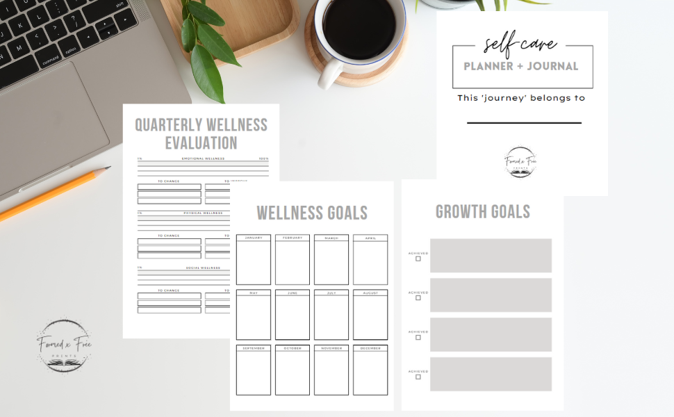 Self Care Isn't Selfish- Self Care Planner and Journal: 6x9 inches 100 pages; Great for gift giving and your own self-care journey!