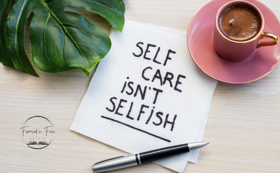 Self Care Isn't Selfish- Self Care Planner and Journal: 6x9 inches 100 pages; Great for gift giving and your own self-care journey!